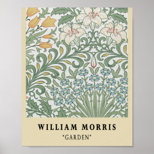 Vintage William Morris Garden  Exhibition  Poster