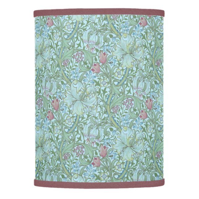 Vintage William Morris Golden Lily  Lamp Shade (Front)