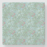 Golden Lily Vintage William Morris Stone Coaster | Zazzle