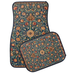 Vintage William Morris Holland Park Carpet, Retro Car Floor Mat