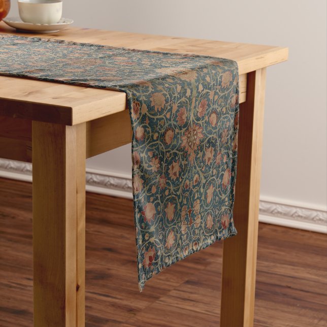 Vintage William Morris Holland Park Pattern Short Table Runner (In Situ)