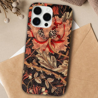 Vintage William Morris Honeysuckle Pattern iPhone 16 Pro Max Case
