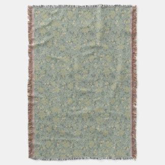 Vintage William Morris Jasmine Throw Blanket
