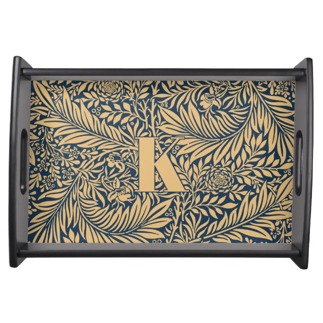 Vintage William Morris Larkspur Pattern Serving Tray (Front)