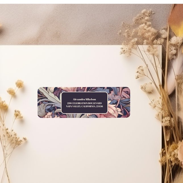 Vintage William Morris Lavender Bridal Label (Creator Uploaded)