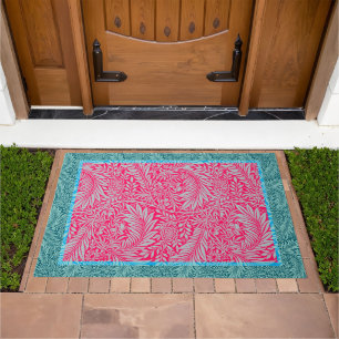 Vintage William Morris Leaf Pattern  Doormat