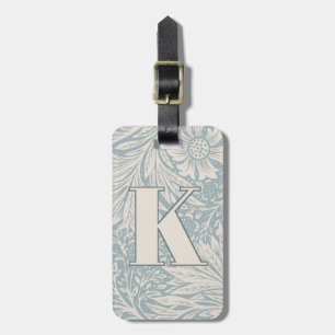Vintage William Morris Marigold Pattern Luggage Tag