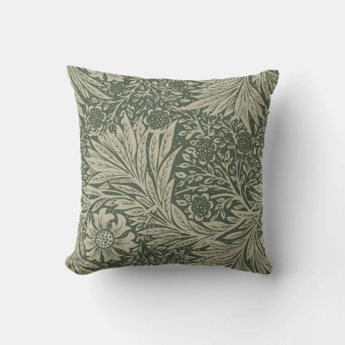 Vintage William Morris Marigold Pattern Throw Pillow