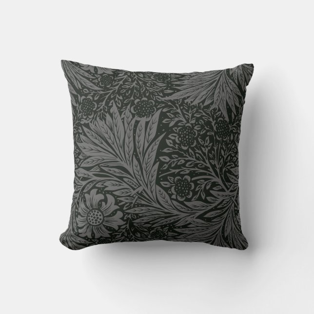 Vintage William Morris Marigold Pattern Throw Pillow (Front)