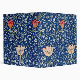 Vintage William Morris Medway Floral Antique 1885 3 Ring Binder