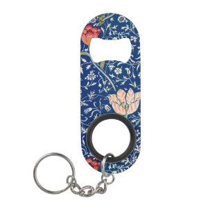 Vintage William Morris Medway Floral Antique 1885 Keychain Bottle Opener