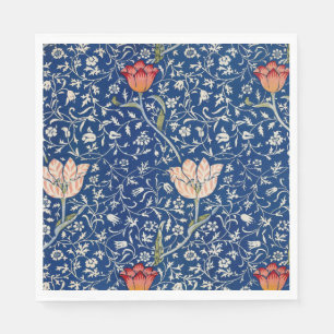 Vintage William Morris Medway Floral Antique 1885 Napkins