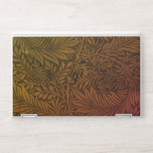 Vintage William Morris Orange Larkspur Botanical HP Laptop Skin