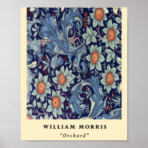 Vintage William Morris Orchard Fruit Pattern Poster