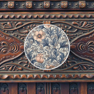 Vintage William Morris Pattern Ceramic Knob