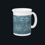 Vintage William Morris Peacock and Dragon     Beverage Pitcher<br><div class="desc">Peacock and Dragon, the beautiful image embellishing this product, was designed for textile in 1878 by William Morris (1834-1896). The "Peacock and Dragon" pattern was among the earliest produced by Morris for the larger loom. It demonstrates his love of linking natural forms of animals and plants, based on his own...</div>