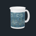 Vintage William Morris Peacock and Dragon     Beverage Pitcher<br><div class="desc">Peacock and Dragon, the beautiful image embellishing this product, was designed for textile in 1878 by William Morris (1834-1896). The "Peacock and Dragon" pattern was among the earliest produced by Morris for the larger loom. It demonstrates his love of linking natural forms of animals and plants, based on his own...</div>