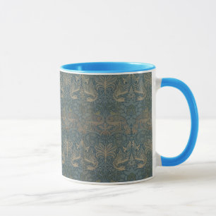 Vintage William Morris Peacock and Dragon Mug