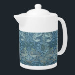 Vintage William Morris Peacock and Dragon     Teapot<br><div class="desc">Peacock and Dragon, the beautiful image embellishing this product, was designed for textile in 1878 by William Morris (1834-1896). The "Peacock and Dragon" pattern was among the earliest produced by Morris for the larger loom. It demonstrates his love of linking natural forms of animals and plants, based on his own...</div>