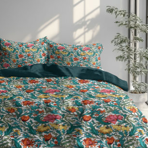 Vintage William Morris pimpernel pastel colors Duvet Cover
