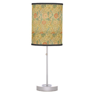 Vintage William Morris Pink and Rose Table Lamp
