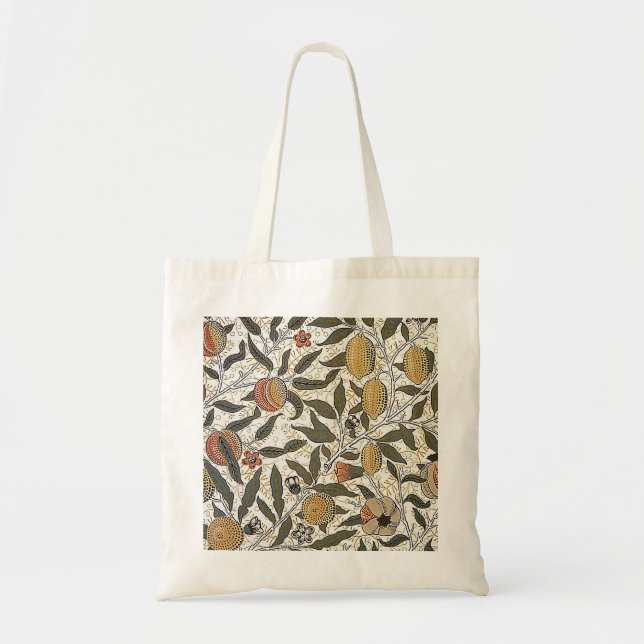 Vintage William Morris pomegranate Tote Bag (Front)