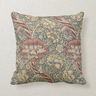 Vintage William Morris Pre Raphaelite Art Throw Pillow