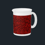 Vintage William Morris Red Birds Foliage Fruit     Beverage Pitcher<br><div class="desc">Embellishing this product is a wallpaper design created by 19th century British designer and manufacturer,  William Morris (1834 - 1896).  The pattern features an all-over design of birds within branches of foliage and fruit.</div>