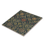 Vintage William Morris Rose and Lily Ceramic Tile<br><div class="desc">The design on this product is inspired by Rose and Lily, a stunning William Morris (1834 – 1896) furnishing pattern dating back to 1893. The pattern was designed by, Morris’ assistant, John Henry Dearle a British textile and stained glass designer trained by Morris. Morris was an English textile designer, poet...</div>