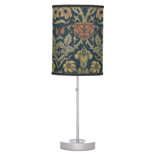 Vintage William Morris Rose and Lily Table Lamp