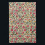 Vintage William Morris Rose Pink Yellow Bird Flor Kitchen Towel<br><div class="desc">The design on this product is inspired by Rose,  a beautiful William Morris pattern dating back to 1883. Morris registered the pattern on December 8,  1883 and according to records this design is one of only three printed textile patterns in which Morris portrayed birds.</div>