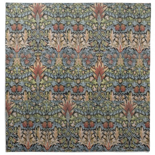 Vintage William Morris Snakehead Napkin