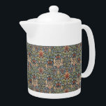 Vintage William Morris Snakehead Teapot<br><div class="desc">This particular design is named Snakehead, a floral block printed cotton fabric designed by William Morris in 1876. William Morris was an English textile designer, poet novelist, translator, and social activist and was a major contributor to the revival of traditional British textile arts and methods of production. Much of his...</div>
