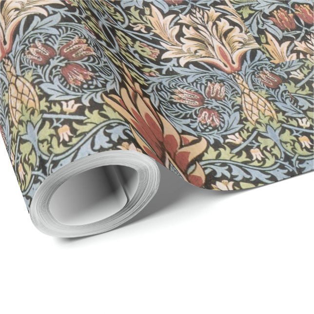 Vintage William Morris Snakehead Wrapping Paper (Roll Corner)