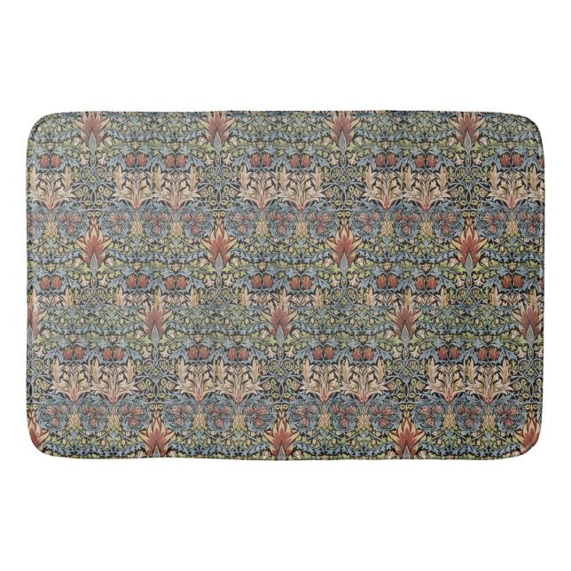 Vintage William Morris Snakeshead Bath Mat (Front)