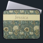 Vintage William Morris Spring Floral Laptop Sleeve<br><div class="desc">This floral design adds style and grace with its vintage William Morris nature inspired design. The rich teal, navy, cream and rust background has the feel of an antique tapestry. Protect your laptop or tablet in style. Add a name to personalize it. Makes a great Christmas or Mother's Day gift....</div>