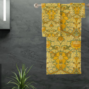 Vintage William Morris St James Palace Pattern Bath Towel Set