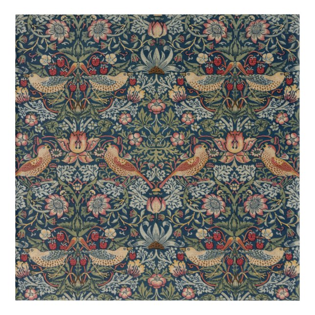 Vintage William Morris Strawberry Thief  Acrylic Print (Front)