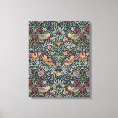 Vintage William Morris Strawberry Thief Canvas Print