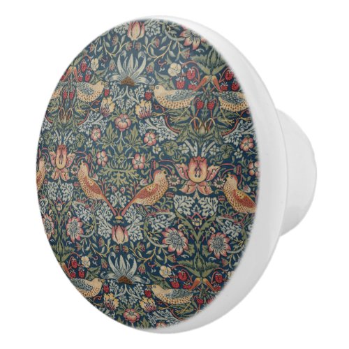 Vintage William Morris Strawberry Thief   Ceramic Knob