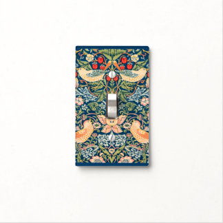 Vintage William Morris "Strawberry Thief" Design Light Switch Cover