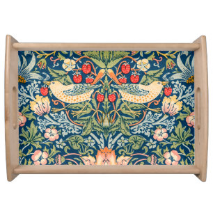 Vintage William Morris "Strawberry Thief" Design Serving Tray