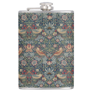 Vintage William Morris Strawberry Thief Flask