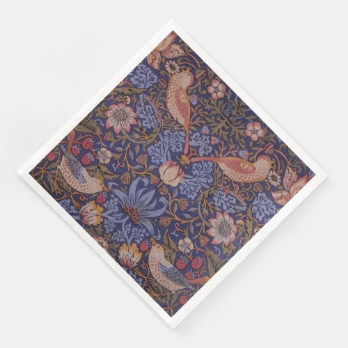 Vintage William Morris Strawberry Thief Paper Dinner Napkins