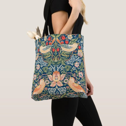 Vintage William Morris Strawberry Thief Pattern Tote Bag