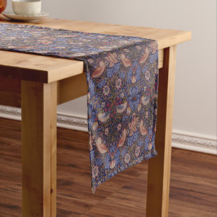 Vintage William Morris Strawberry Thief Short Table Runner