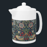 Vintage William Morris Strawberry Thief     Teapot<br><div class="desc">Vintage William Morris Strawberry Thief - William Morris (1834-1896) was an English textile designer, poet novelist, translator, and social activist and was a major contributor to the revival of traditional British textile arts and methods of production. Much of his work can be found in art galleries and museums and his...</div>