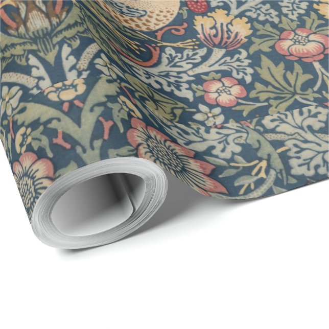 Vintage William Morris Strawberry Thief Wrapping Paper (Roll Corner)