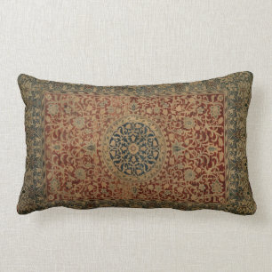 Vintage William Morris Textile Lumbar Pillow