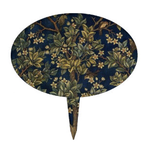 Vintage William Morris–Tree of Life Cake Topper